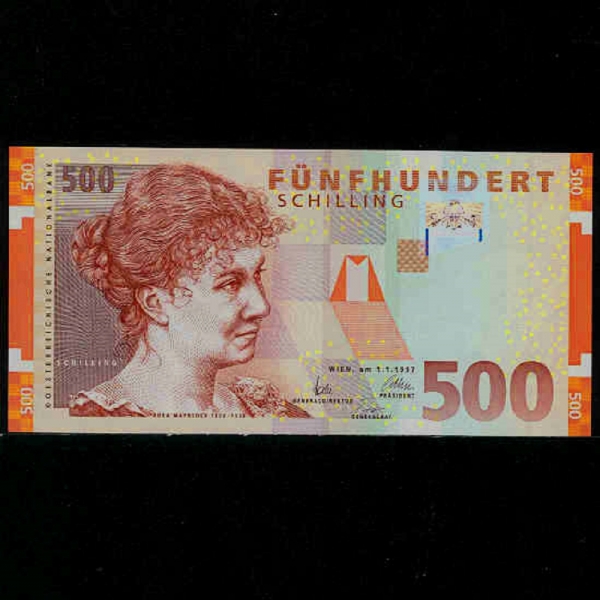 AUSTRIA-Ʈ-ROSA MAYREDER( ̷-۰)-500 SCHILLING-1997
