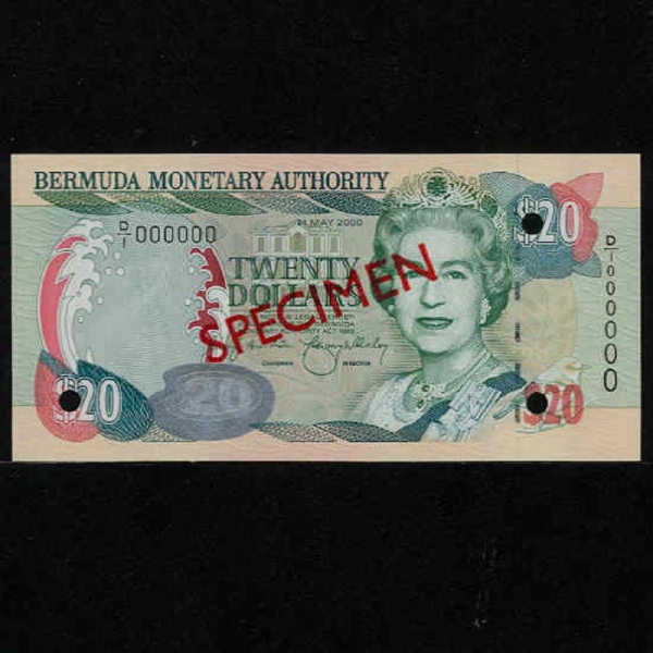 BERMUDA-´-QUEEN ELIZABETH 2-SPECIMEN(߾ )-20 DOLLAR-2000