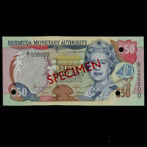 BERMUDA-´-QUEEN ELIZABETH 2-SPECIMEN(߾ )-50 DOLLAR-2000