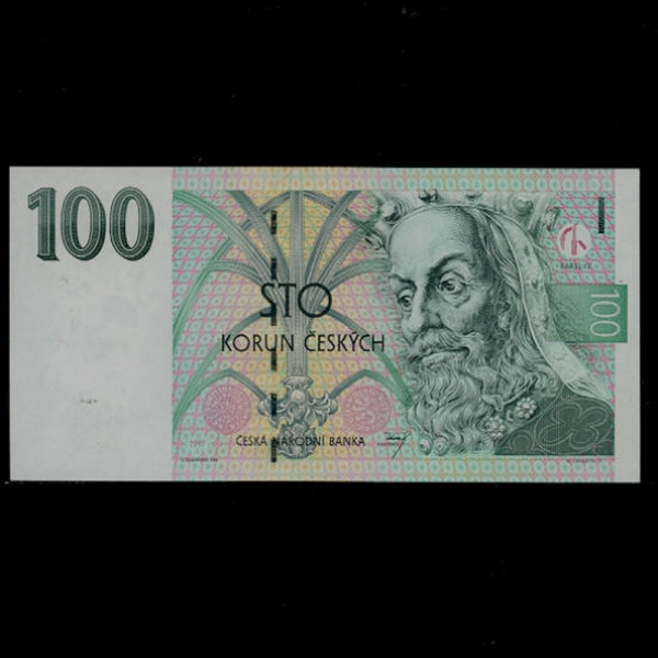 CZECH REPUBLIC-ü-P12-KING KAREL 4-100 KORUN-1995