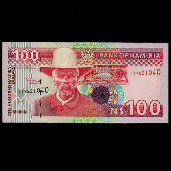 NAMIBIA-̺-P9b-CAPTAIN HENDRIC WITTBOOI(帯 )-100 NAMIBIA DOLLARS-1999