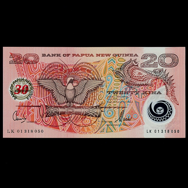 PAPUA NEW GUINEA-Ǫƴ-P27-BIRD OF PARADISE(ض)-POLYMER PLASTIC PAPER-20 KINA-2003