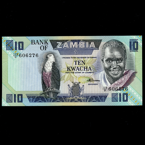 ZAMBIA--P26e-K.KAUNDA(ɳ׽ ī-)-10 KWACHA-1980