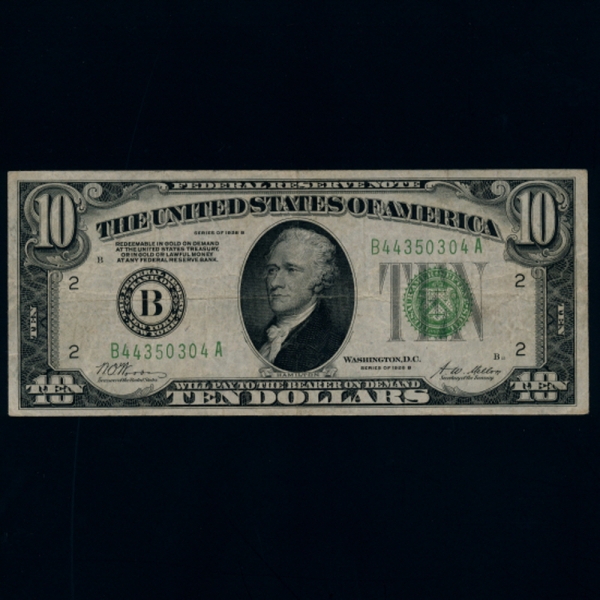 UNITED STATES OF AMERICA-̱-P421b-A.HAMILTON(˷ ع)-10 DOLLARS-1928