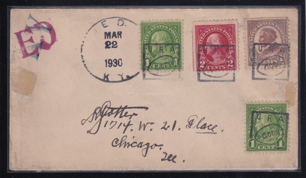 EGG(߾)-FANCY COVER-ED,KY~CHICAGO,ILL~LANSING,MICH.ü-1930.3.22