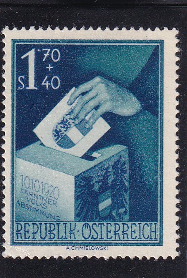 AUSTRIA(Ʈ)-#B270-1.70+40g-CASTING BALLOT(ǥ,)-1950.10.10