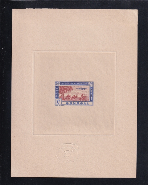 SENEGAL(װ)-DIE PROOF-#C11-10f-CARAVAN(Ÿ ĳ)-1935