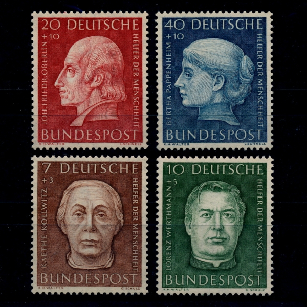 GERMANY()-#B338~341(4)-VARIOU HUMANS(ι)-1954.12.28