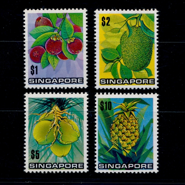 SINGAPORE(̰)-#198~201(4)-VARIOUS FRUITS(پ )-1973