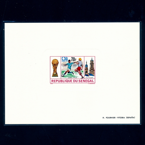 SENEGAL(װ)-DELUXE SHEET-#403-70f-WORLD CUP,ZAIRE-ITALY GAME,STUTTGART CHURCH(,ƼŰü)-1974.6.29