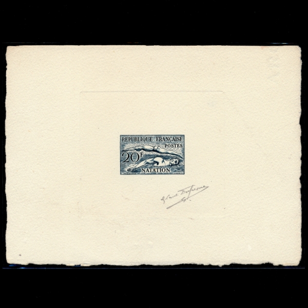 FRANCE()-DIE PROOF-#700-20f-SWIMMING()-1953.11.28