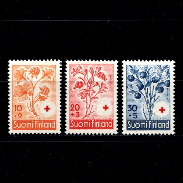 FINLAND(ɶ)-#B151~3(3)-FRUITS()-1958.11.20