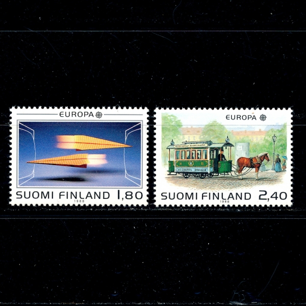FINLAND(ɶ)-#771~2(2)-EUROPA,COMMUNICATION AND TRANSPORT(,,)-1988.5.23