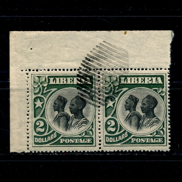 LIBERIA(̺)-PAIR-#112-$2-MANDINGOS()-1906