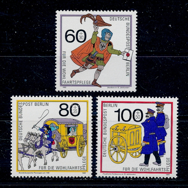 GERMAN OCCUPATION STAMPS(‎‎ ‎‎‎‎ ‎‎)-#9NB272~4(3)-MAIL CARRYING TYPE( )-1989.10.12