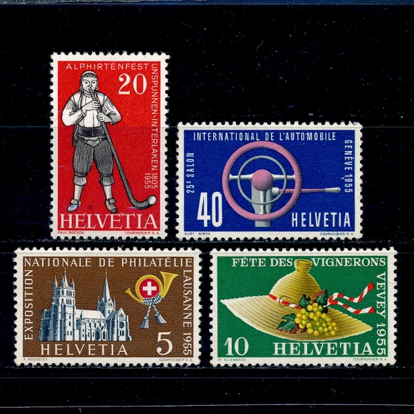 SWITZERLAND()-#351~4(4)-COSTUMES()-1955.2.15