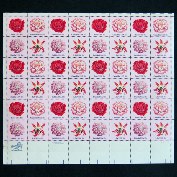 UNITED STATES(̱)-#18c-48 -FLOWERS(Ĺ)-1981