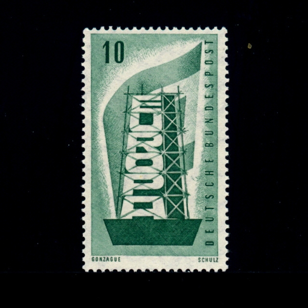 GERMANY()-#748-10pf-REBUILDING EUROPE( )-1956.9.15