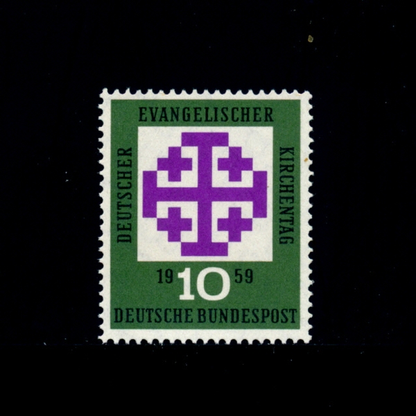GERMANY()-#803-10pf-SYNOD EMBLEM(ó )-1959.8.12