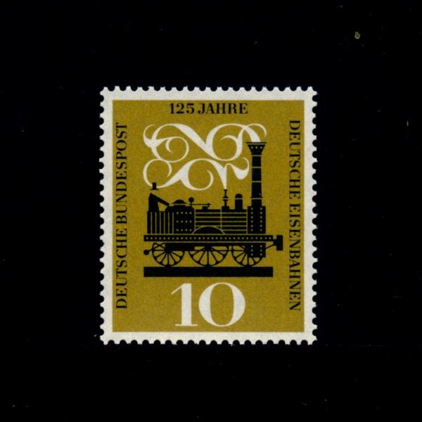 GERMANY()-#822-10pf-STEAM LOCOMOTIVE( )-1960.12.7