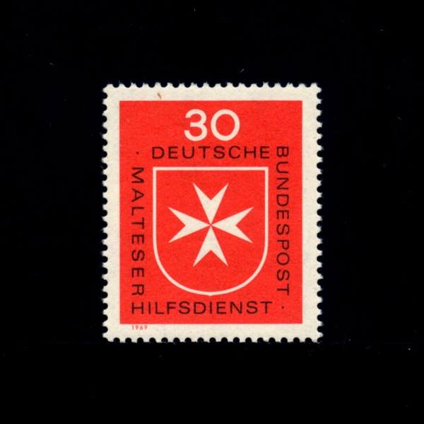 GERMANY()-#1006-30pf-MALTESE CROSS(Ÿ ڰ)-1969.8.11