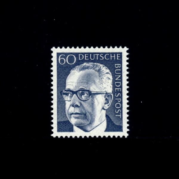 GERMANY()-#1034-60pf-PRES. GUSTAV HEINEEMANN(Ÿ  ̳׸)-1971.6.25
