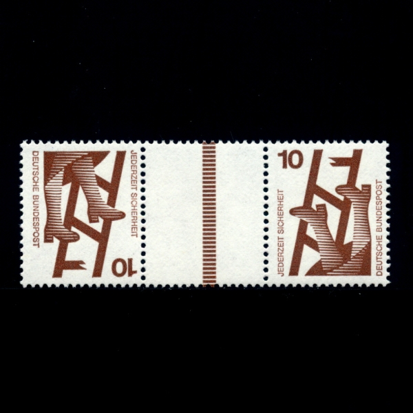 GERMANY()-#1075-10pf-BROKEN LADDER(η ٸ)-1972.3.8