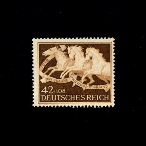 GERMANY()-#B205-42+108pf-RACE HORSES(ָ)-1942.7.14