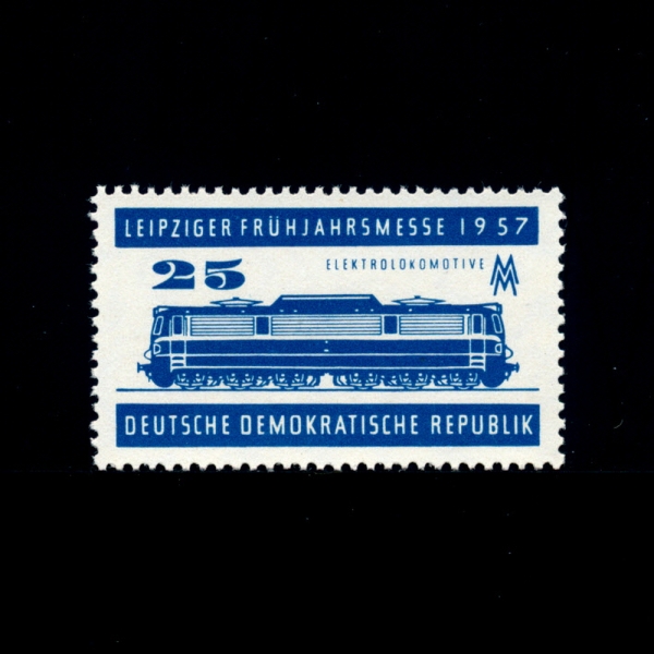 GERMAN DEMOCRATIC REPUBLIC()-#324-25pf-ELECTRIC LOCOMOTIVE( )-1957.3.1