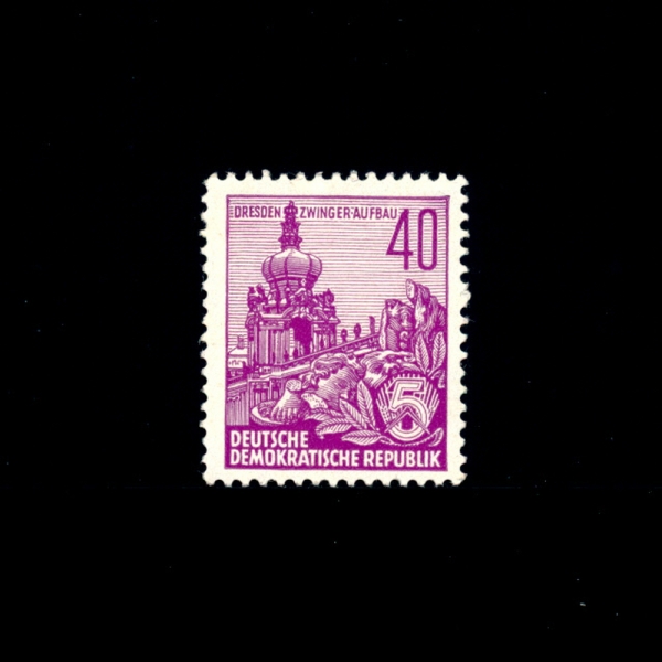 GERMAN DEMOCRATIC REPUBLIC()-#480-40pf-ZWINGER CASTLE, DRESDEN(,巹 )-1959