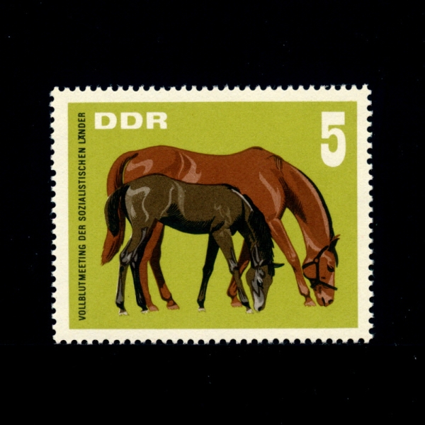 GERMAN DEMOCRATIC REPUBLIC(동독)-#945-5pf-MARE AND FOAL(암말,망아지)-1967.8.15일