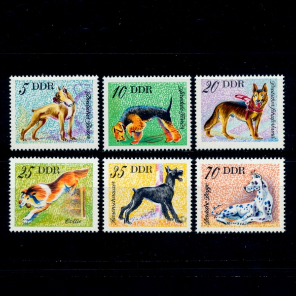 GERMAN DEMOCRATIC REPUBLIC()-#1749~54(6)-DOGS()-1976.8.17