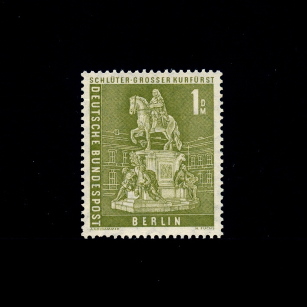 GERMAN OCCUPATION STAMPS()-#9N135-1m-MONUMENT OF THE GREAT ELECTOR FREDERICK WILLIAM(帯  )-1956