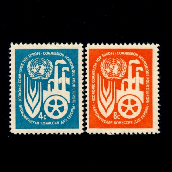 UNITED NATIONS,OFFICES IN NEW YORK( -)-#71~2(2)-UN EMBLEMS AND SYMBOLS OF AGRICULTURE, INDUSTRY AND TRADE(,   ¡)-1959.5.18