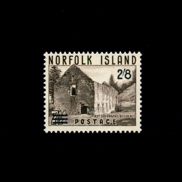 NORFOLK ISLAND(노퍽 섬)-#28-2sh8p-FIRST GOVERNOR\
