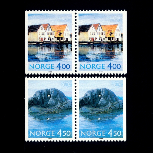 NORWAY(노르웨이)-PAIR-#1092~3(2종)-TOURISM(여행지)-1995.5.8일