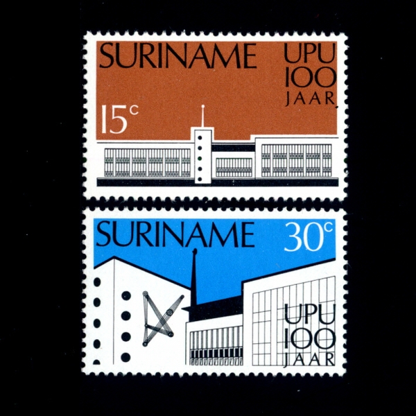 SURINAM()-#417~8(2)-POST OFFICES(ü)-1974.9.11