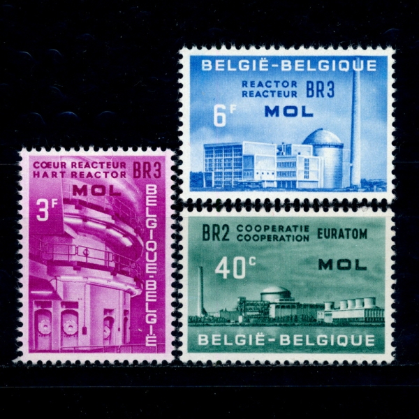 BELGIUM(⿡)-#574~6(3)-ATOMIC NUCLEAR RESEARCH CENTER AT MOL( ڷ  )-1961.11.8