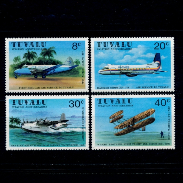 TUVALU(߷)-#142~5(4)-AVIATION ANNIVERSARIES(װ )-1980.11.5