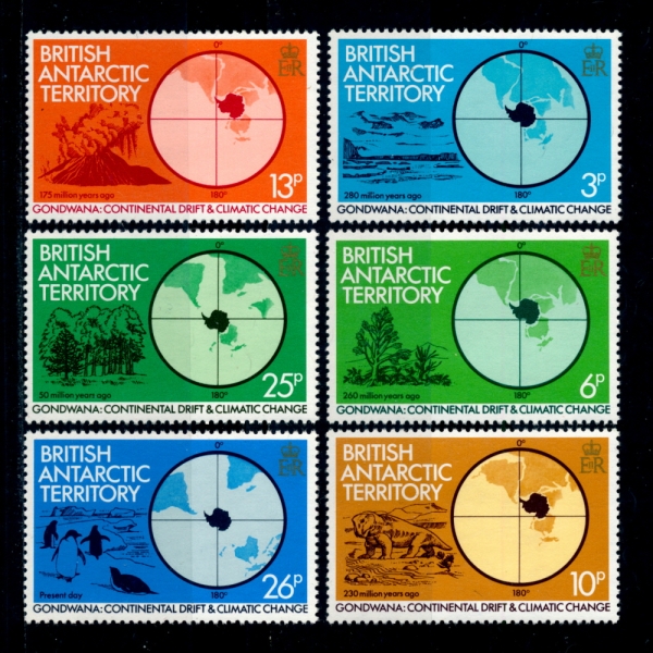 BRITISH ANTARCTIC TERRITRY(  )-#86~91(6)-CONTINENTAL DRIFT AND CLIMATIC CHANGE( ǥ, ȭ)-1982.3.8