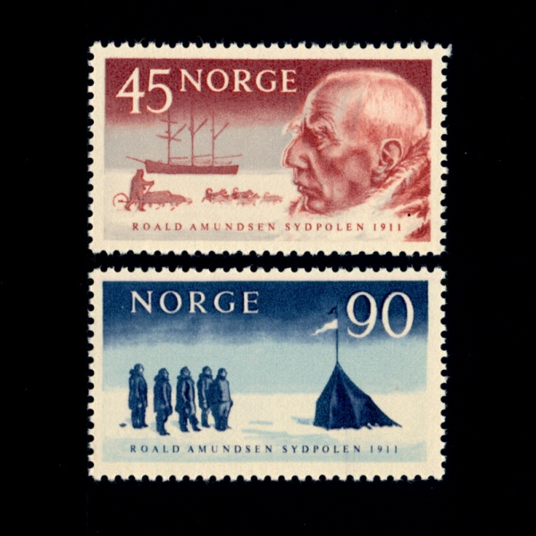 NORWAY(븣)-#399~400(2)-ROALD AMUNDSEN, EXPLORERS AND TENT AT POLE(ξ˵ ƹ)-1961.11.10
