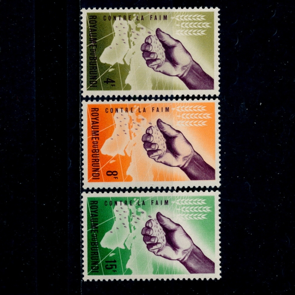 BURUNDI(η)-#42~4(3)-SOWING SEED OVER AFRICA(ī ķ Ⱥ  Ѹ)-1963.3.21