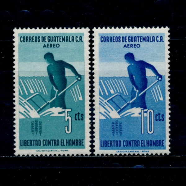GUATEMALA(׸)-#C271~2(2)-REAPER AND FREEDOM FROM HUNGER(Ʒκ )-1963.7.25