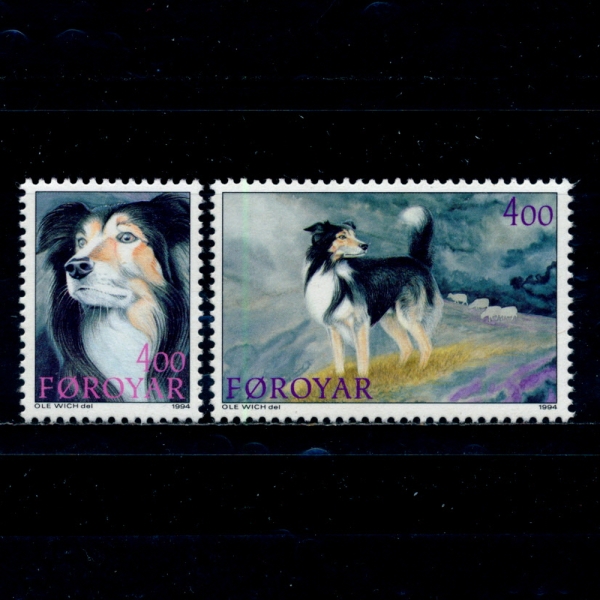 FAEROE ISLANDS(ķο)-#266~7(2)-SHEEPDOGS(ġ )-1994.6.6