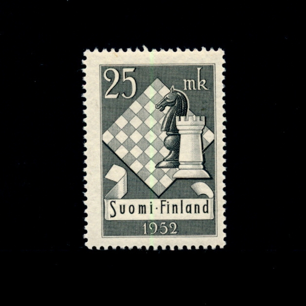 FINLAND(ɶ)-#308-25m-CHESS SYMBOLS(ü)-1952.8.10
