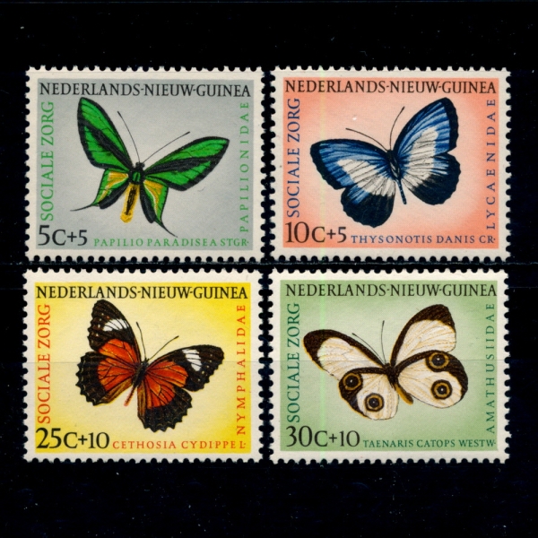 NETHERLANDS NEW GUINEA(״崺)-#B23~6(4)-BUTTERFLIES()-1960.9.1