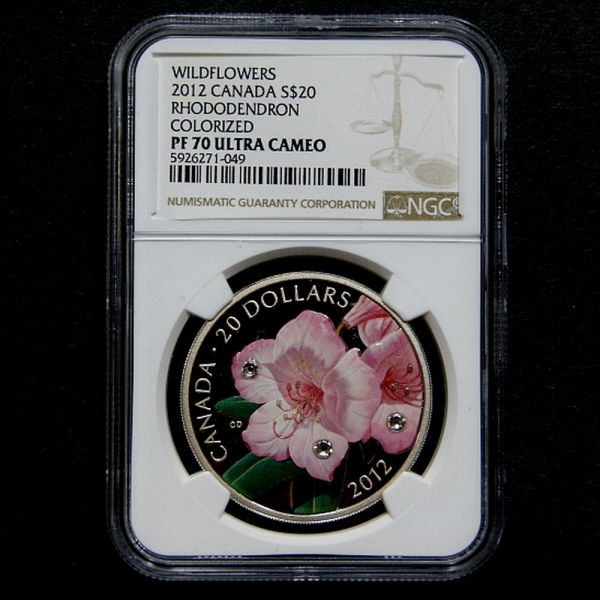 CANADA(ĳ)-$20-ȭ-NGC 70-WILDFLOWERS, RHODENDRON COLORED(߻ȭ,޷)-2012
