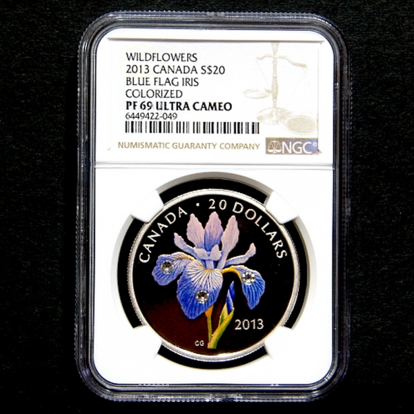 CANADA(ĳ)-$20-ȭ-NGC 69-WILDFLOWERS, BLUE FLAG IRIS COLORED(߻ȭ, ÷ ̸)-2013