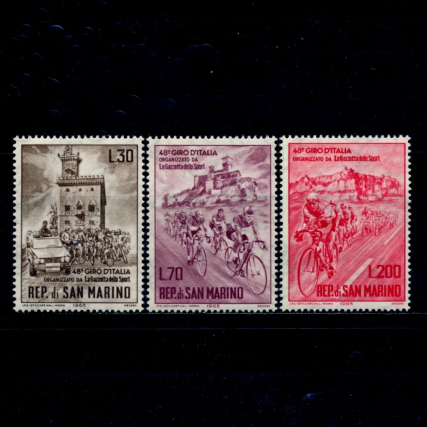 SAN MARINO(긶)-#609~11(3)-48TH BICYCLE TOUR OF ITALY(Ŭ)-1965.5.15
