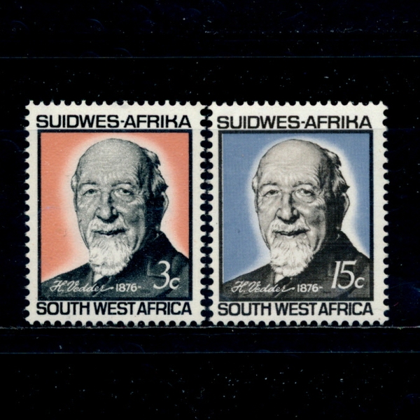 SOUTH WEST AFRICA( ī)-#302~3(2)-DR. H. H. VEDDER(츣 θ )-1966.7.4